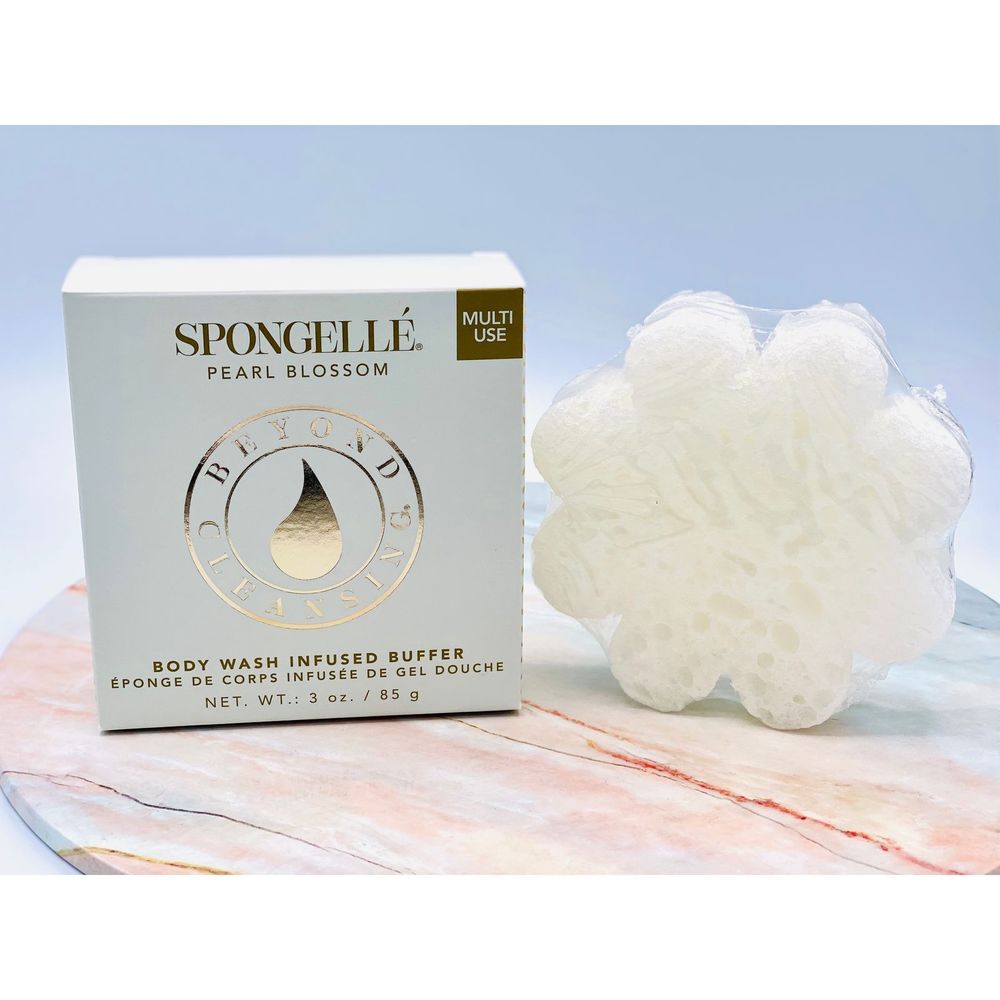 Spongelle Pearl Blossom Body Wash Infused Buffer